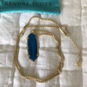 Kendra Scott Frances Necklace Teal Agate